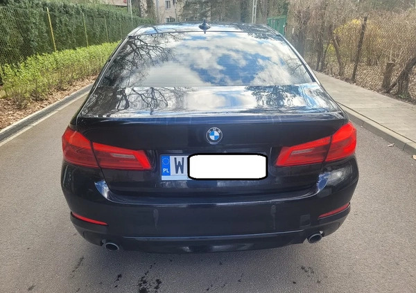 BMW Seria 5 cena 99000 przebieg: 94000, rok produkcji 2018 z Leśna małe 67